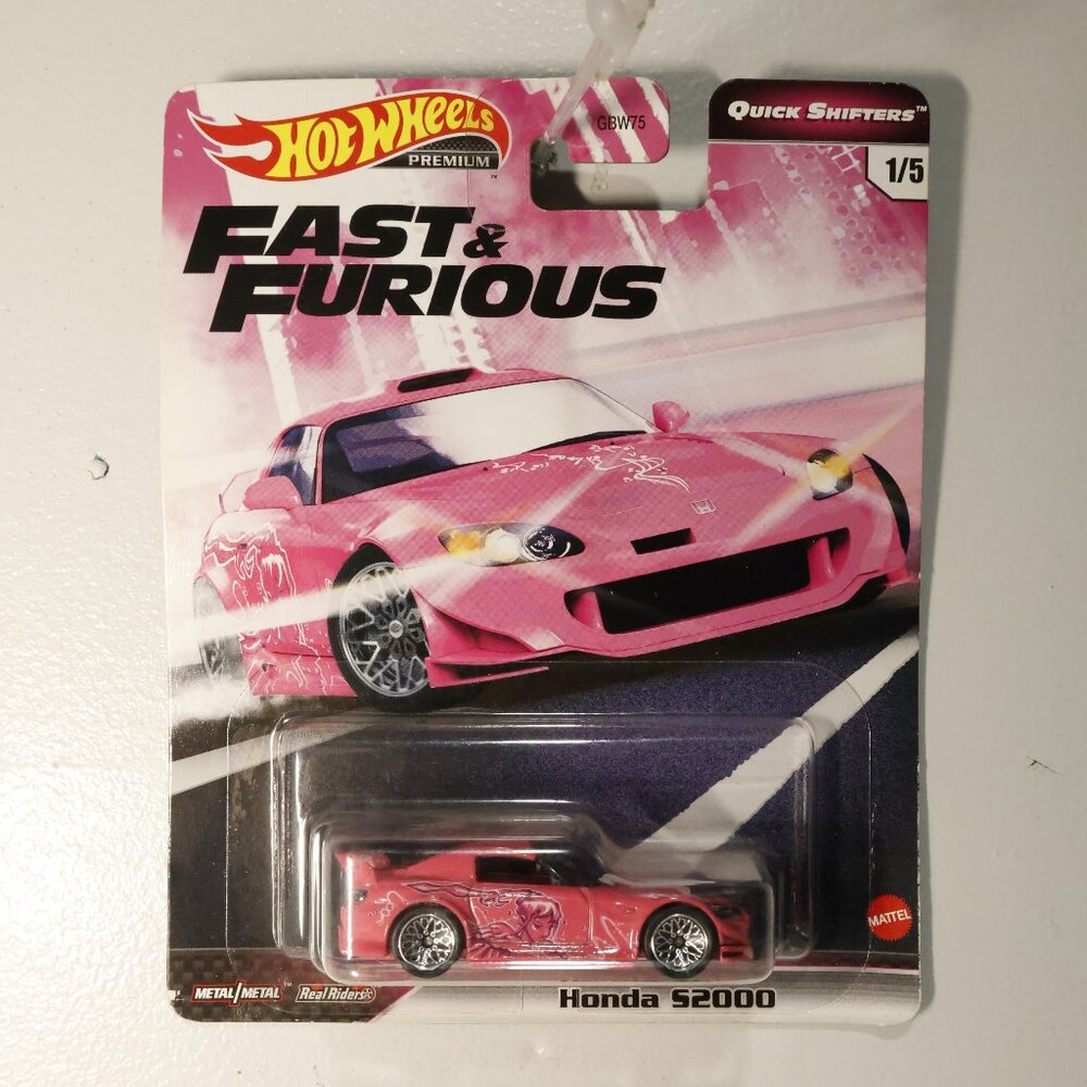 DieCast Hotwheels 2020 Premium Fast & Furious Quick Shifters 1/5 H0nda S2000 pin